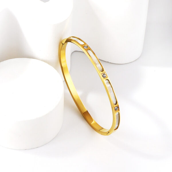 IMG_0354- Crystal White Inlay Bangle