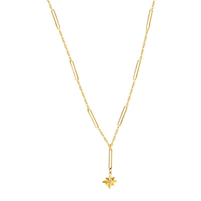 Star Charm Lariat Necklace