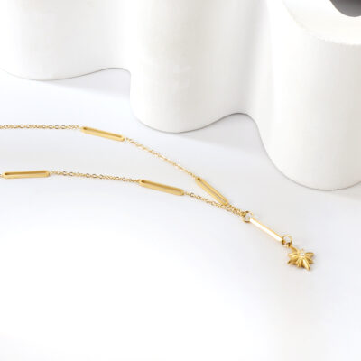 Star Charm Lariat Necklace