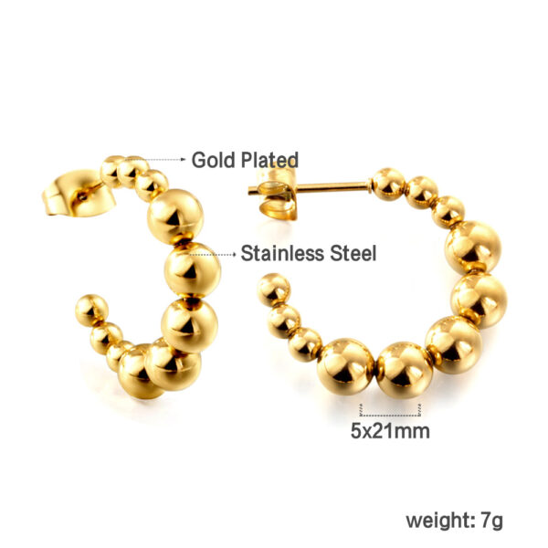 Beaded Hoop Earrings