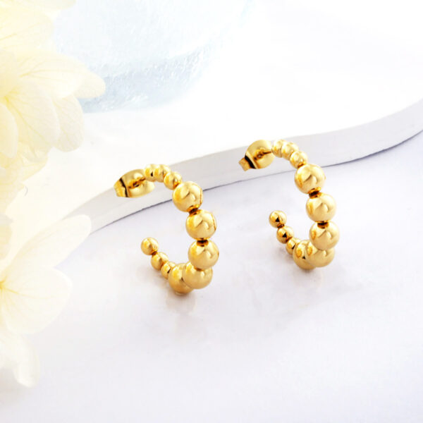 Beaded Hoop Earrings
