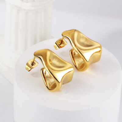 Sculptural Hoop Earrings
