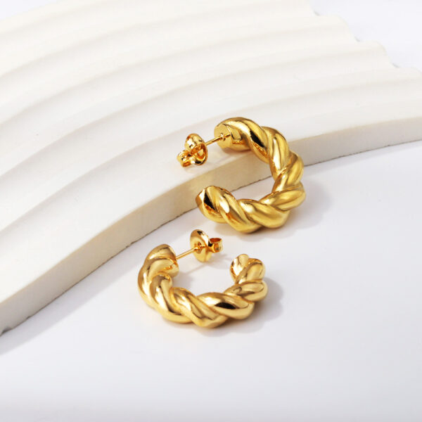 Twisted Hoop Earrings