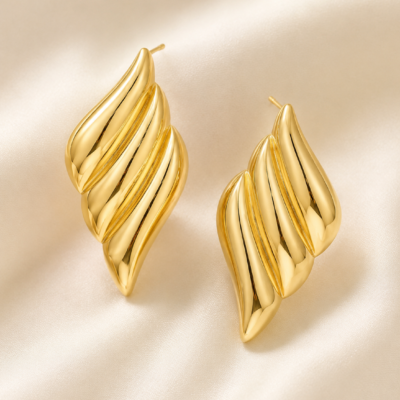 AXORA Flame2 Flame Earrings